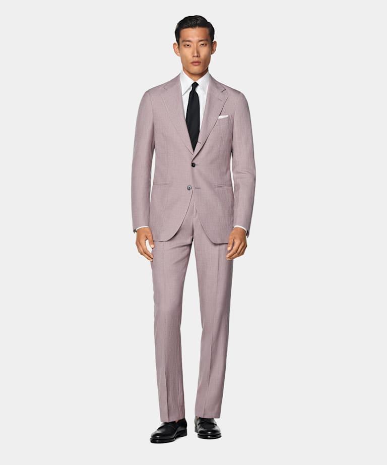 Purple Tailored Fit Havana Suit
