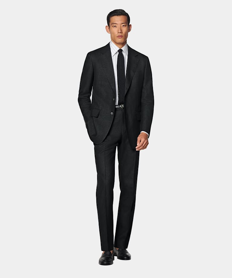 Black Tailored Fit Milano Suit