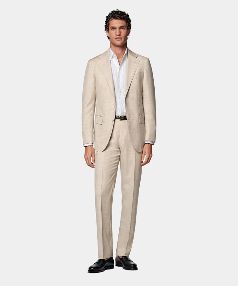Sand Tailored Fit Havana Suit