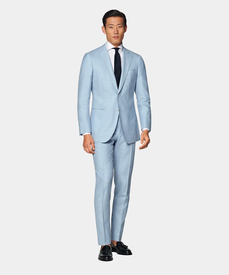 Light Blue Three-Piece Lazio Suit