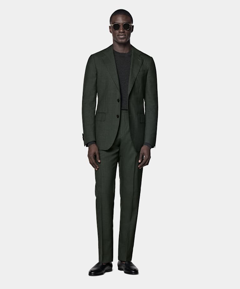 Dark Green Perennial Tailored Fit Havana Suit