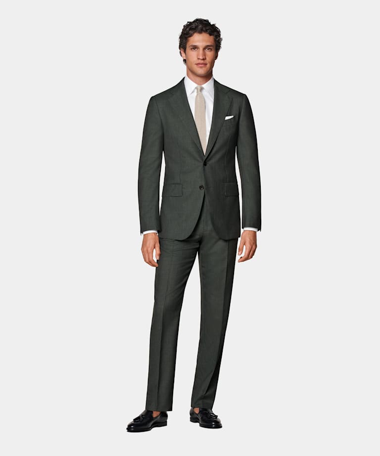 Dark Green Perennial Tailored Fit Havana Suit