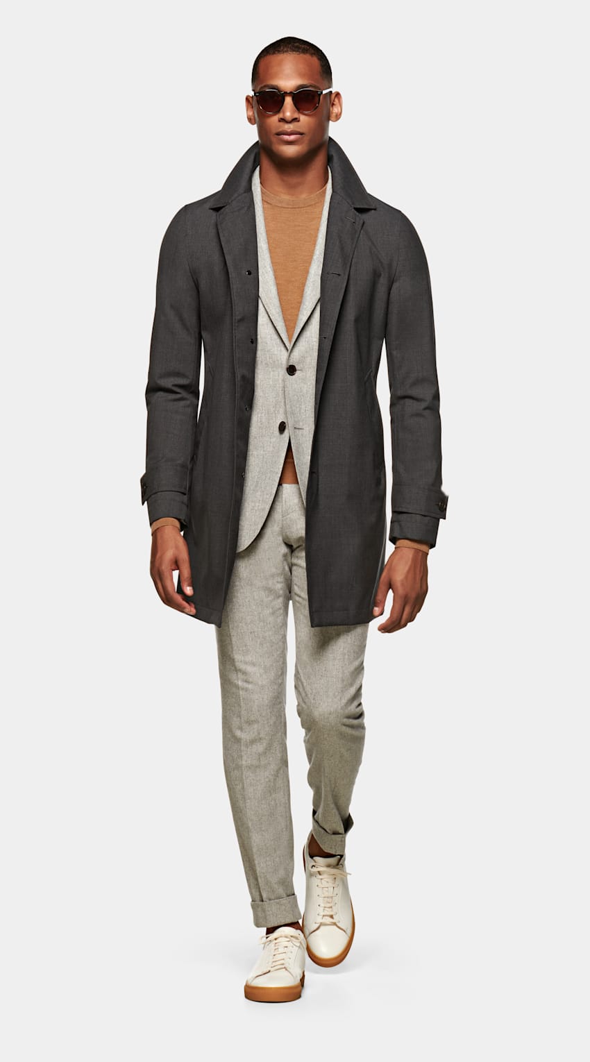 Grey Car Coat J709i | Suitsupply Online 