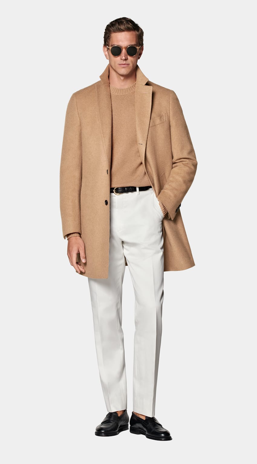 SUITSUPPLY Pure Camel by Rogna, Italy Mid Brown Overcoat