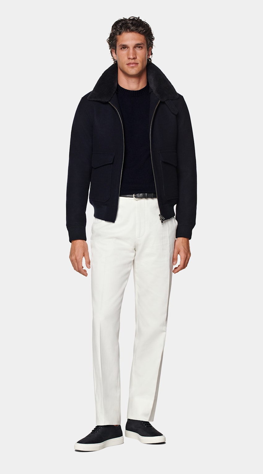 Navy Bomber Jacket