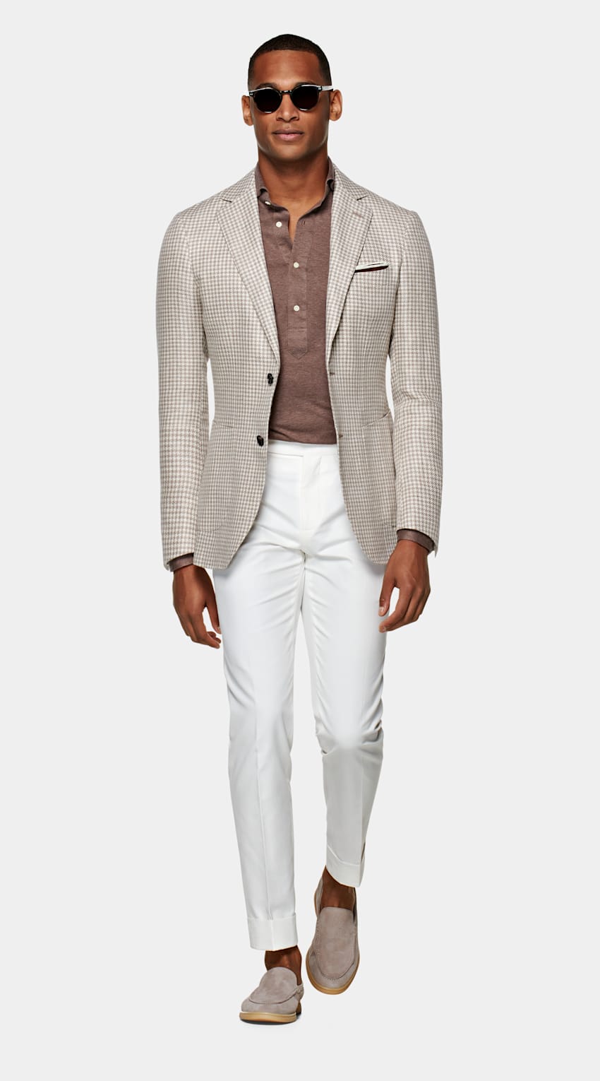 light colored blazer