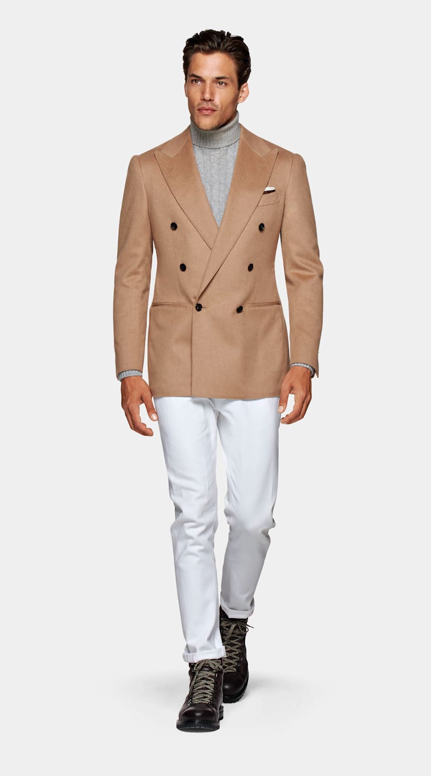SUITSUPPLY Pure Camel by Piacenza, Italy Mid Brown Havana Blazer