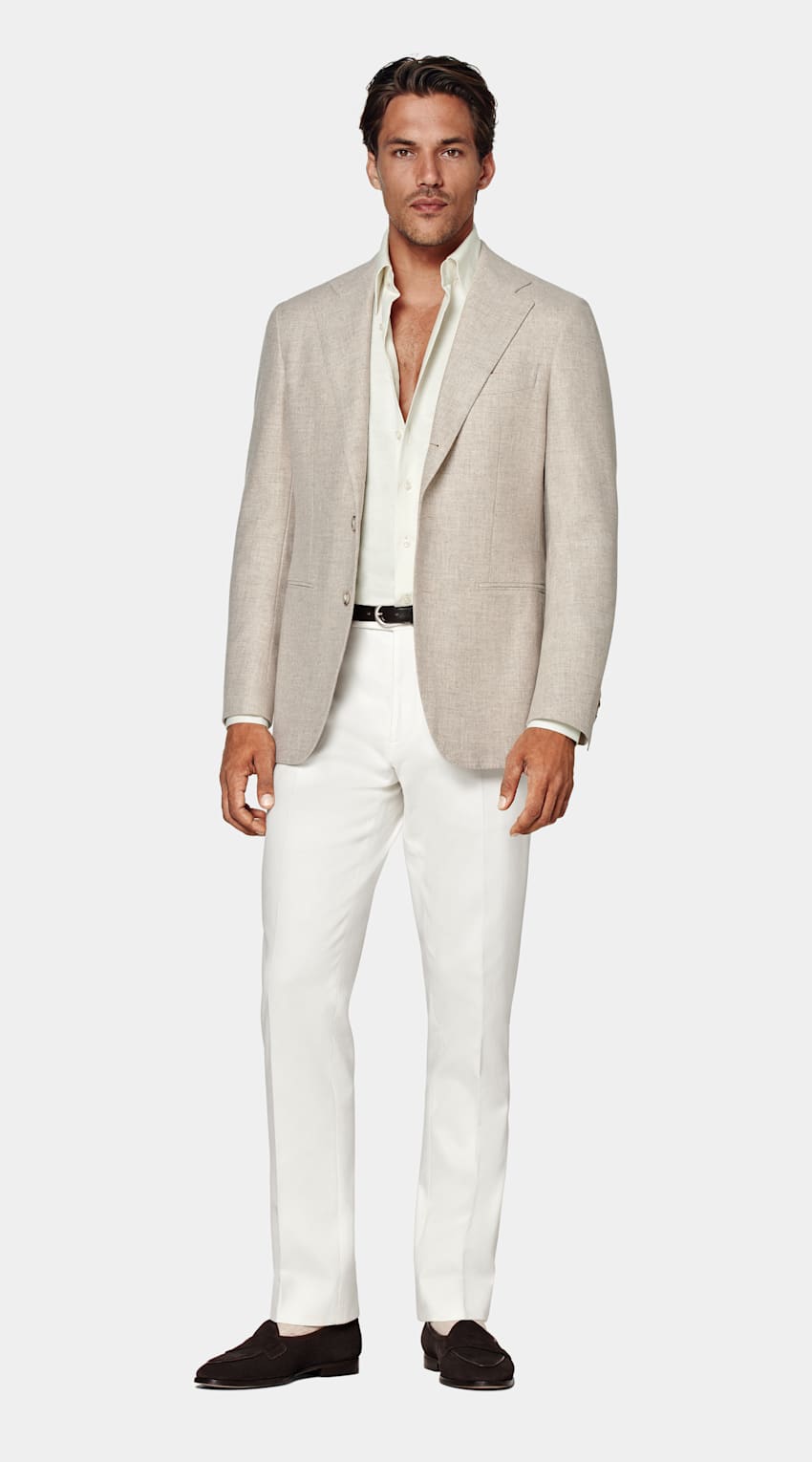 SUITSUPPLY Pure Wool by Angelico, Italy Light Brown Havana Blazer