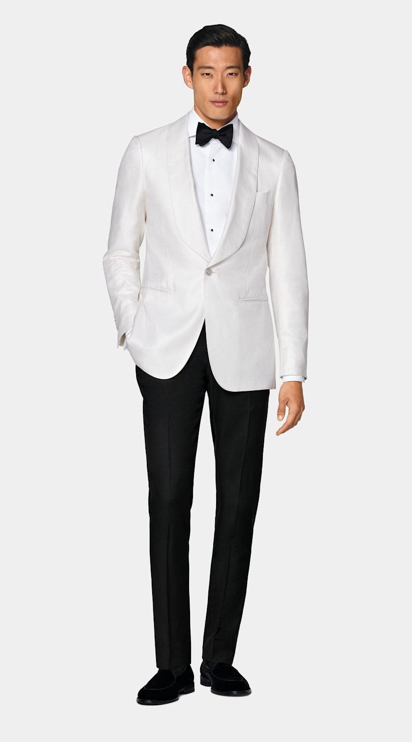 Mens off white dinner jacket new arrivals