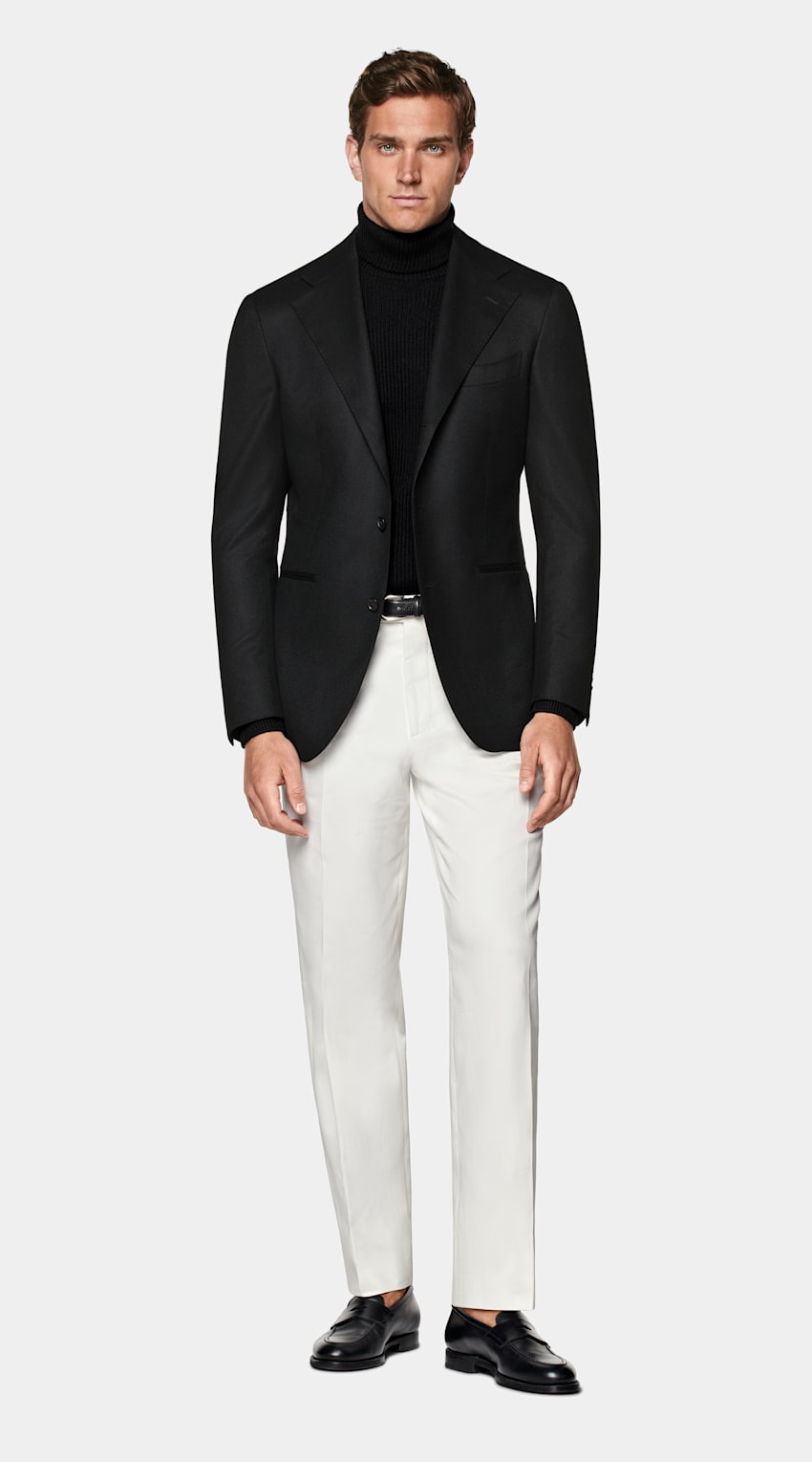 Suitsupply Black Relaxed Fit Roma Blazer