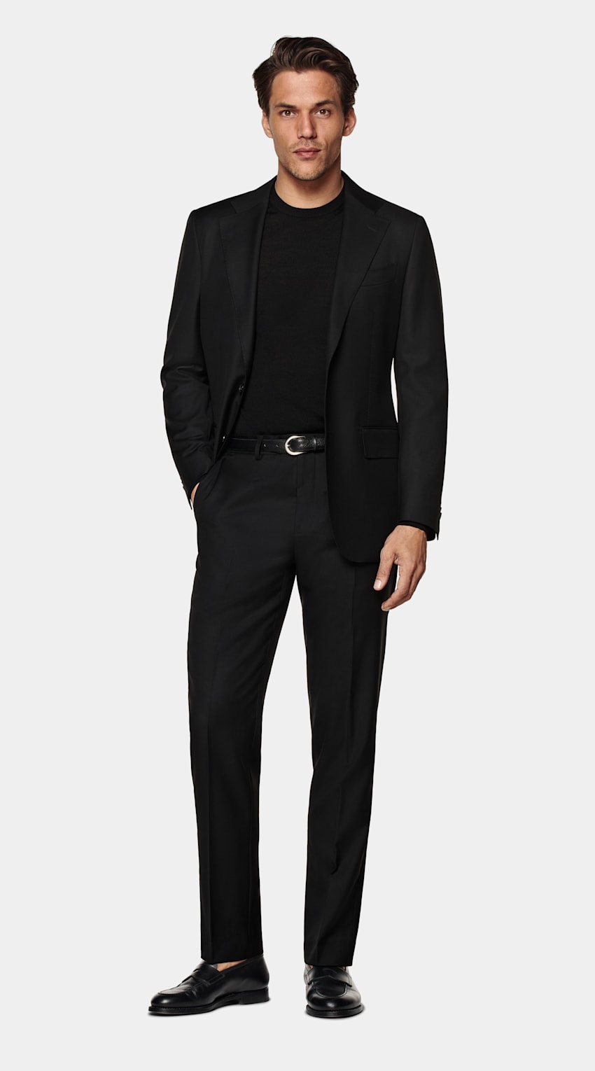 All black suit jacket discount