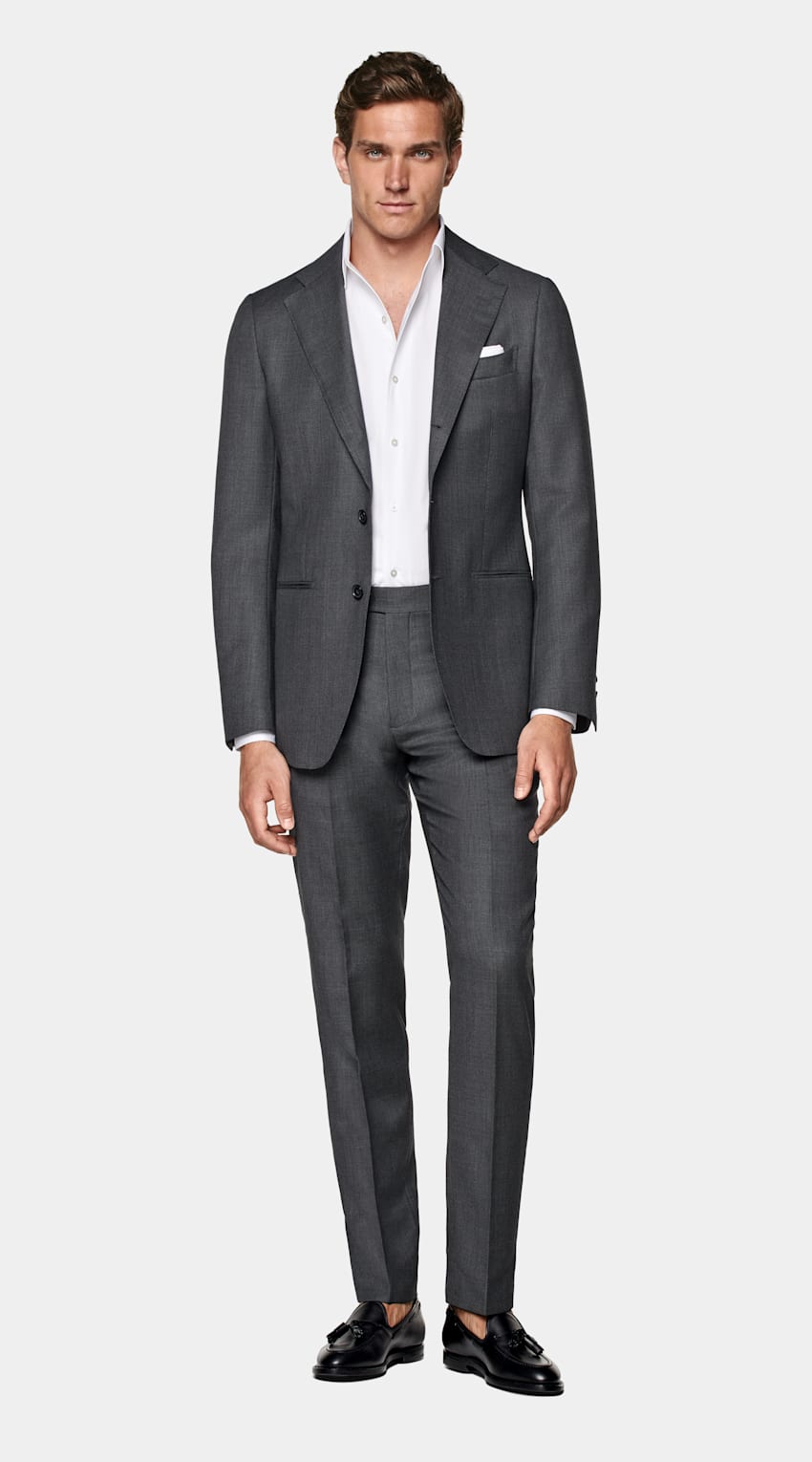 Dark grey tuxedo jacket shop