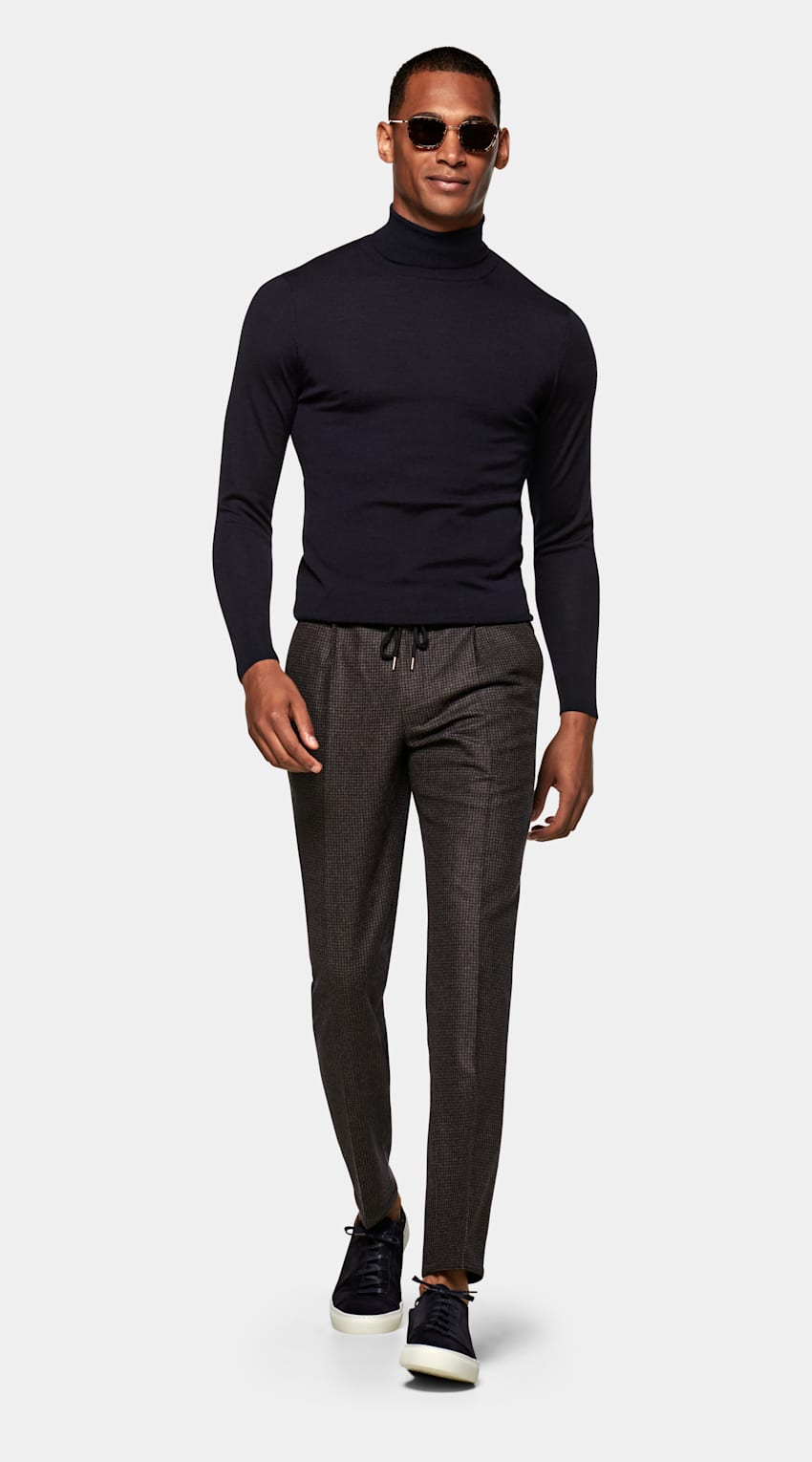 Turtleneck navy clearance