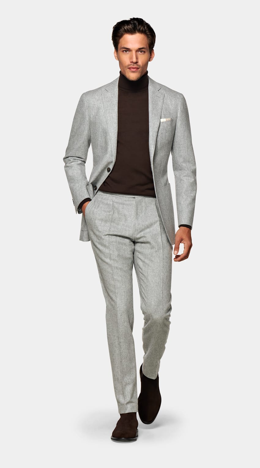 turtleneck under suit