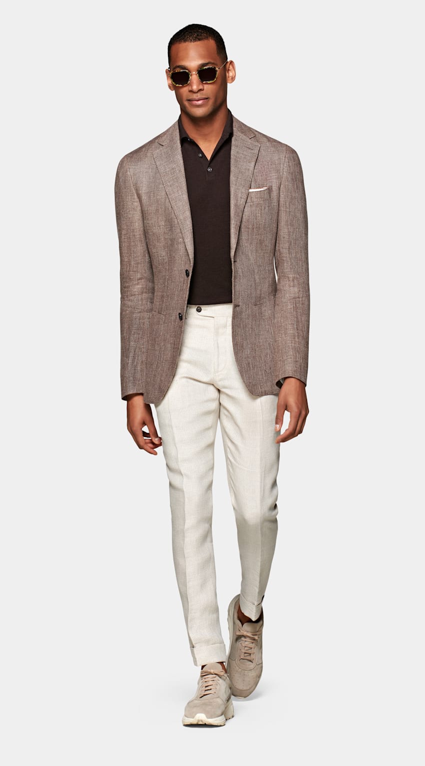 Dark Brown Polo Shirt | Pure Merino Wool | Suitsupply Online Store