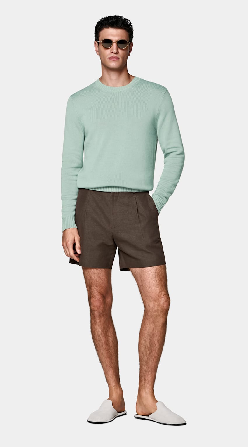 SUITSUPPLY Pure Cotton Green Crewneck
