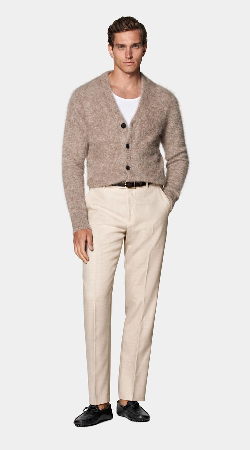 トップス ALPACA KNIT SHIRT CARDIGAN M Classic Button Cardigan Alpaca Sweater | Choice Alpaca Products