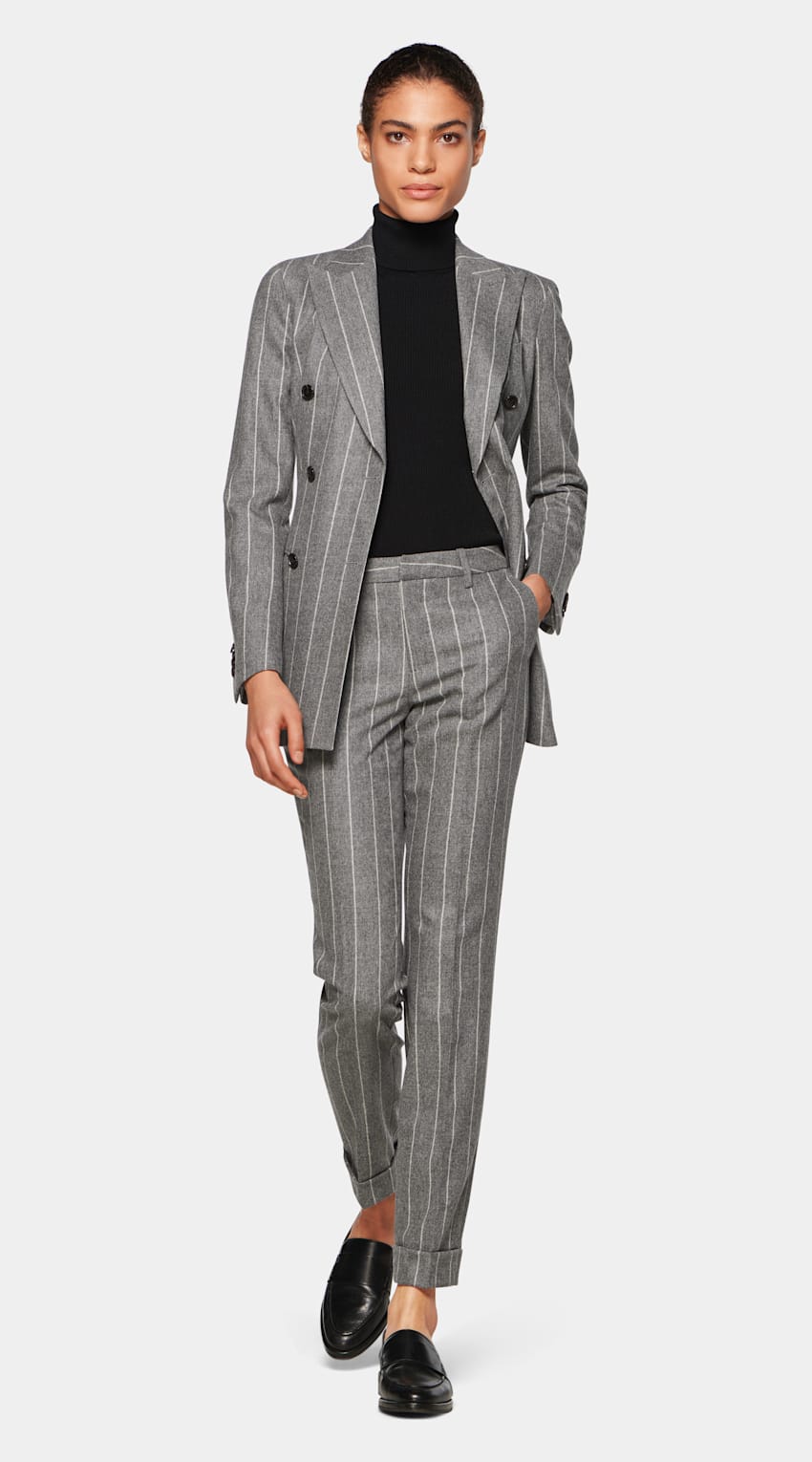 Grey striped jacket Clearance