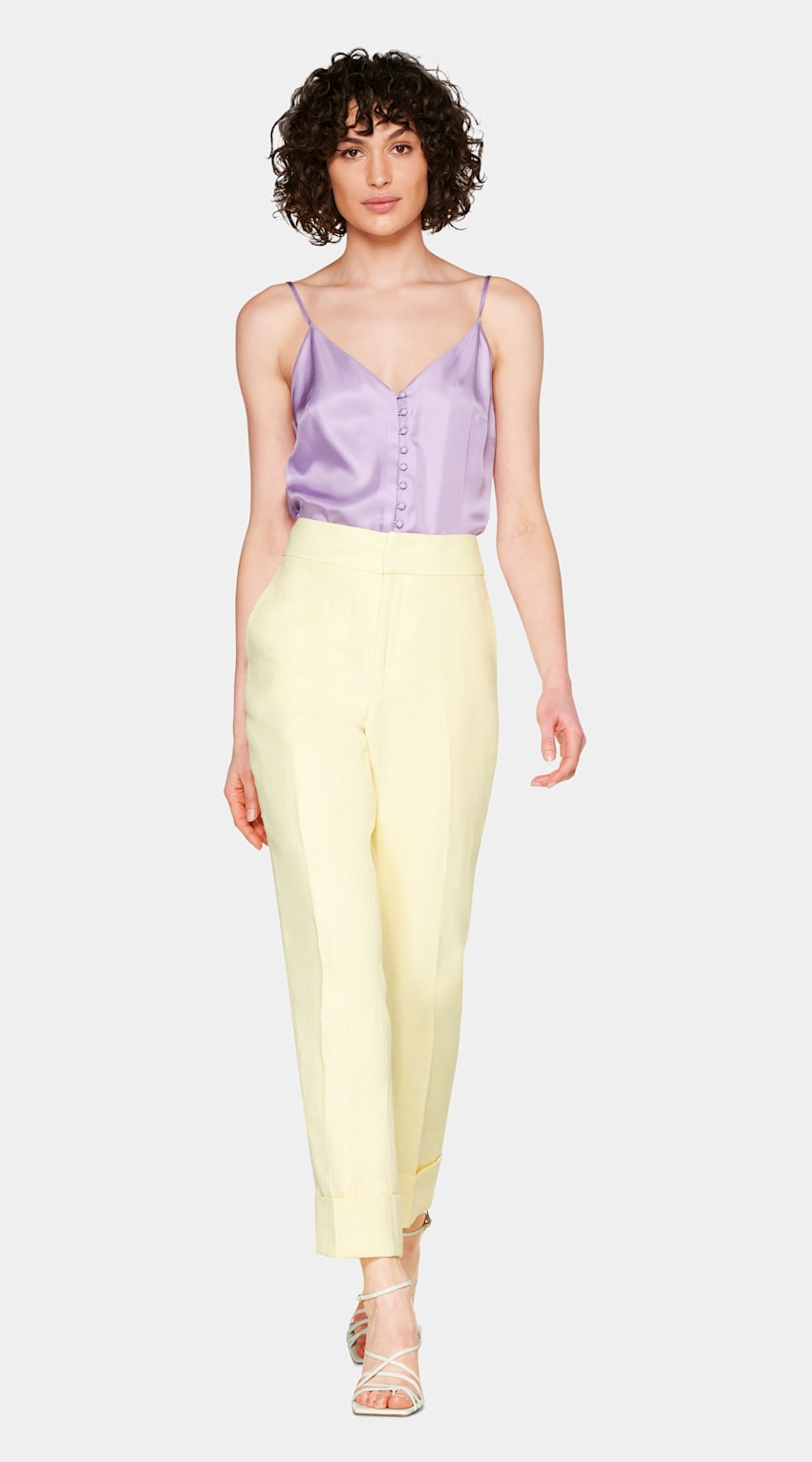 Lilac silk top Clearance
