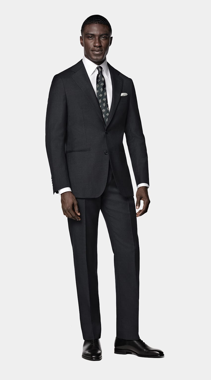 Dark Grey Perennial Tailored Fit Havana Suit
