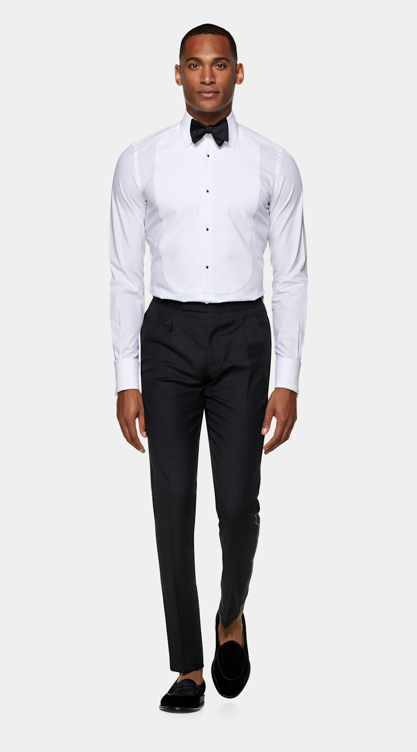 men's tuxedo shirt slim fit