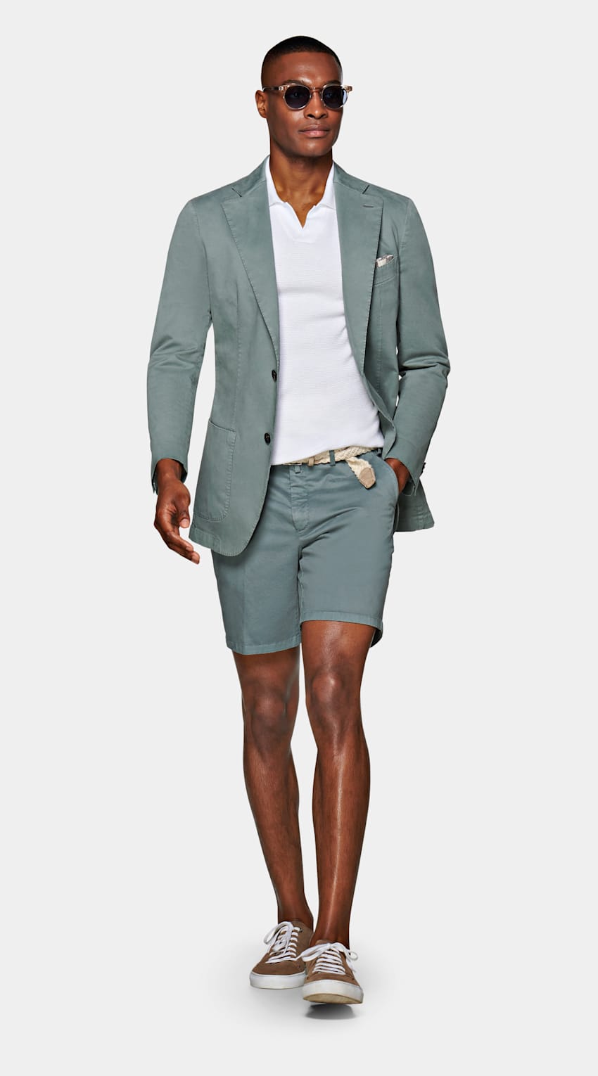 SUITSUPPLY  by Santanderina, undefined Mint Green Havana Suit