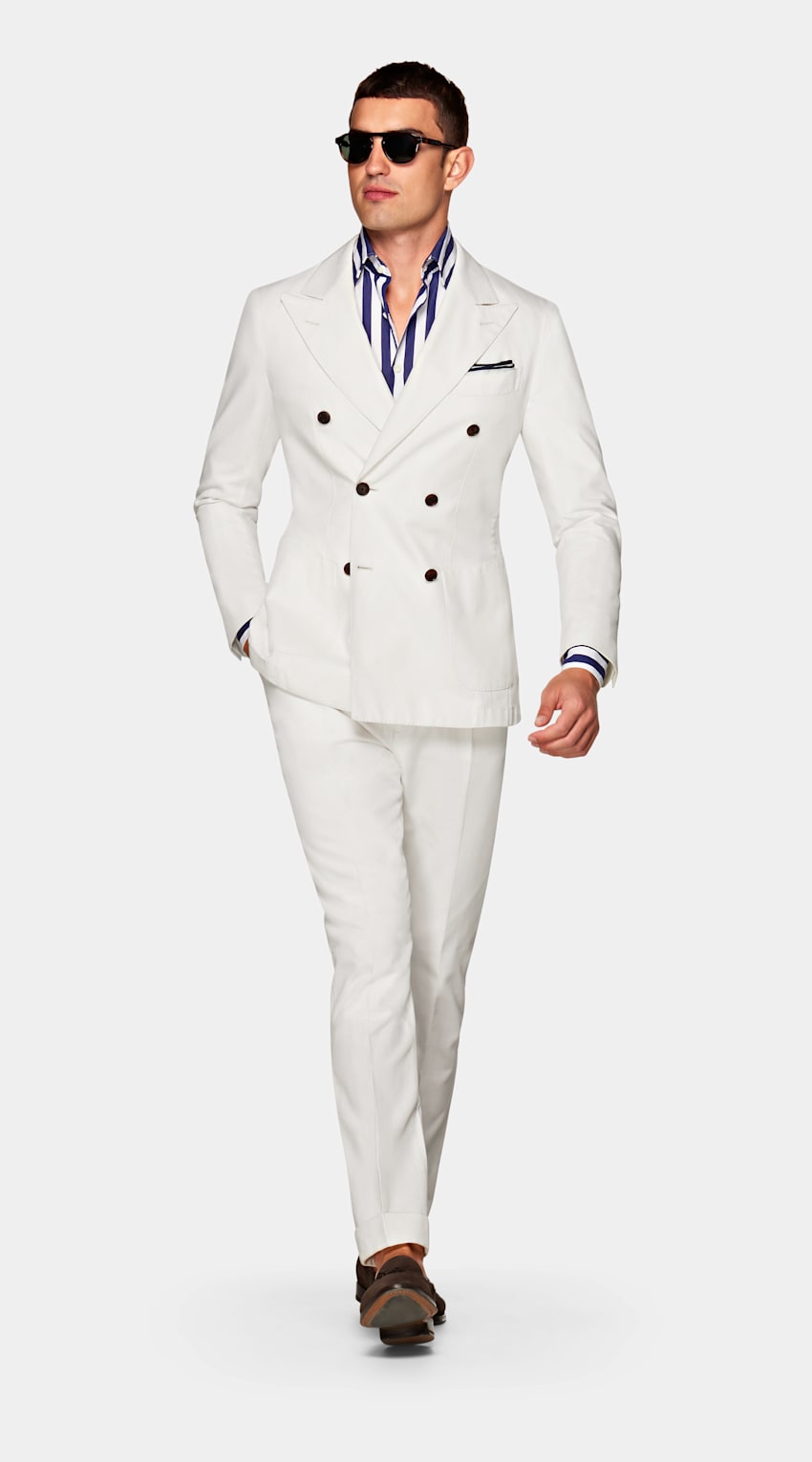 SUITSUPPLY 意大利 Subalpino 生产的面料 Jort Off White Suit