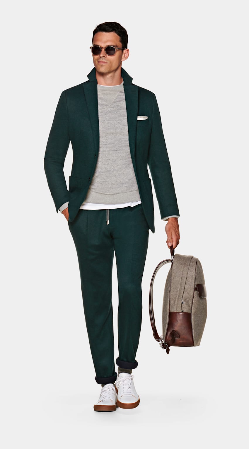 SUITSUPPLY 意大利 Leomaster 生产的面料 Havana Green Suit