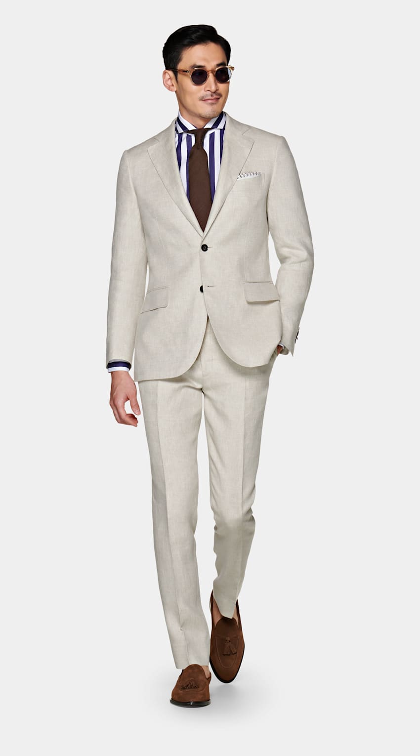 SUITSUPPLY  od Baird McNutt, Włochy Light Brown Lazio Suit