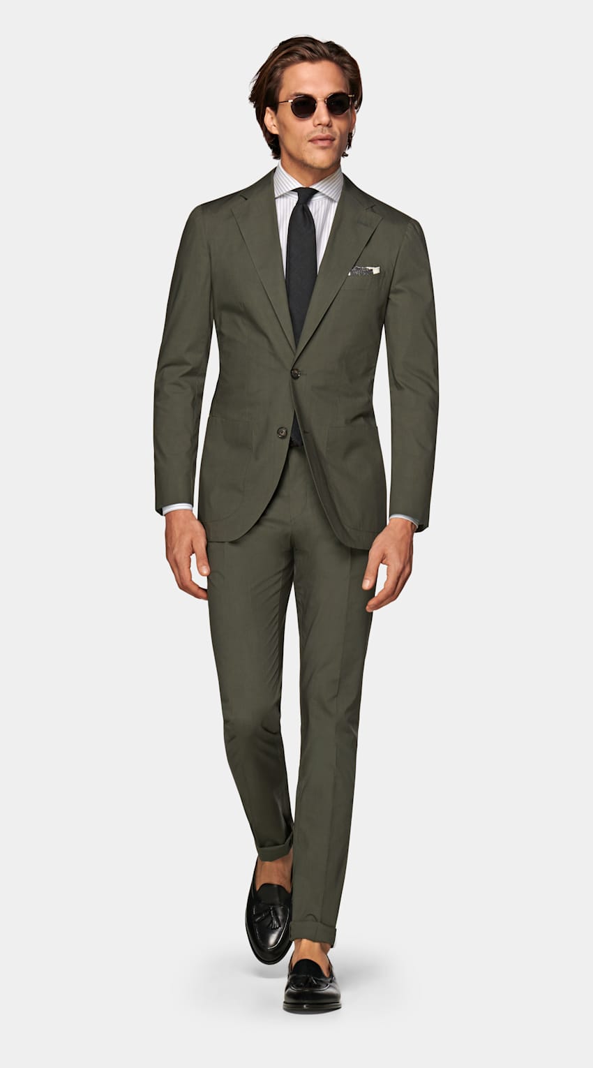 SUITSUPPLY  by Progetto Uno, Italy Mid Green Havana Suit