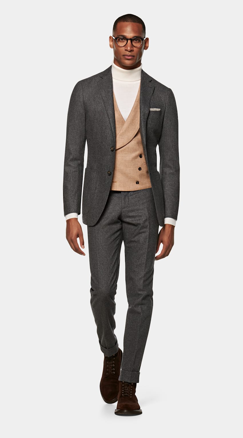 SUITSUPPLY  by Vitale Barberis Canonico, Italy Mid Grey Havana Suit