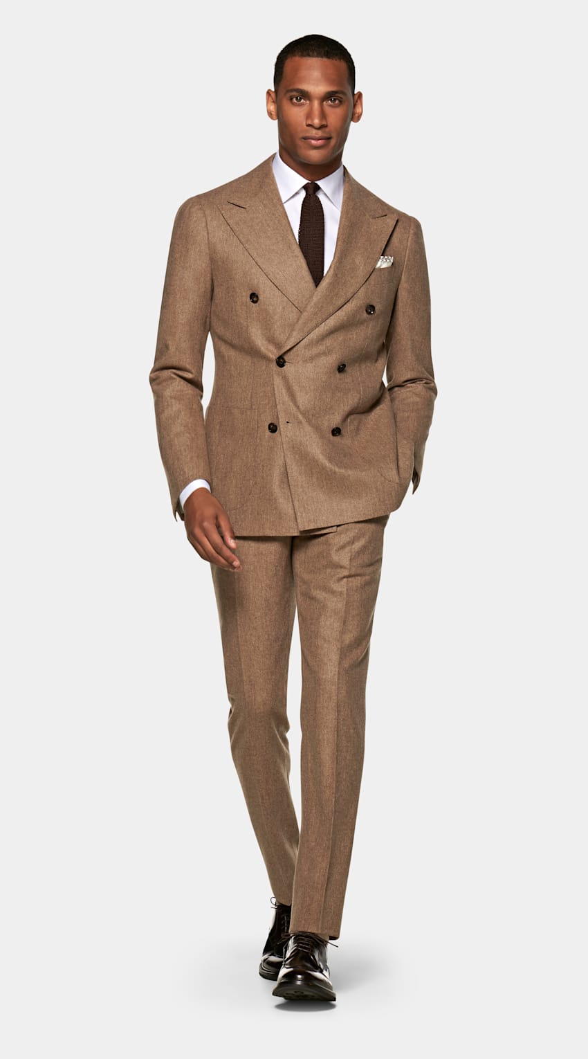 SUITSUPPLY  by Vitale Barberis Canonico, Italy Light Brown Havana Suit