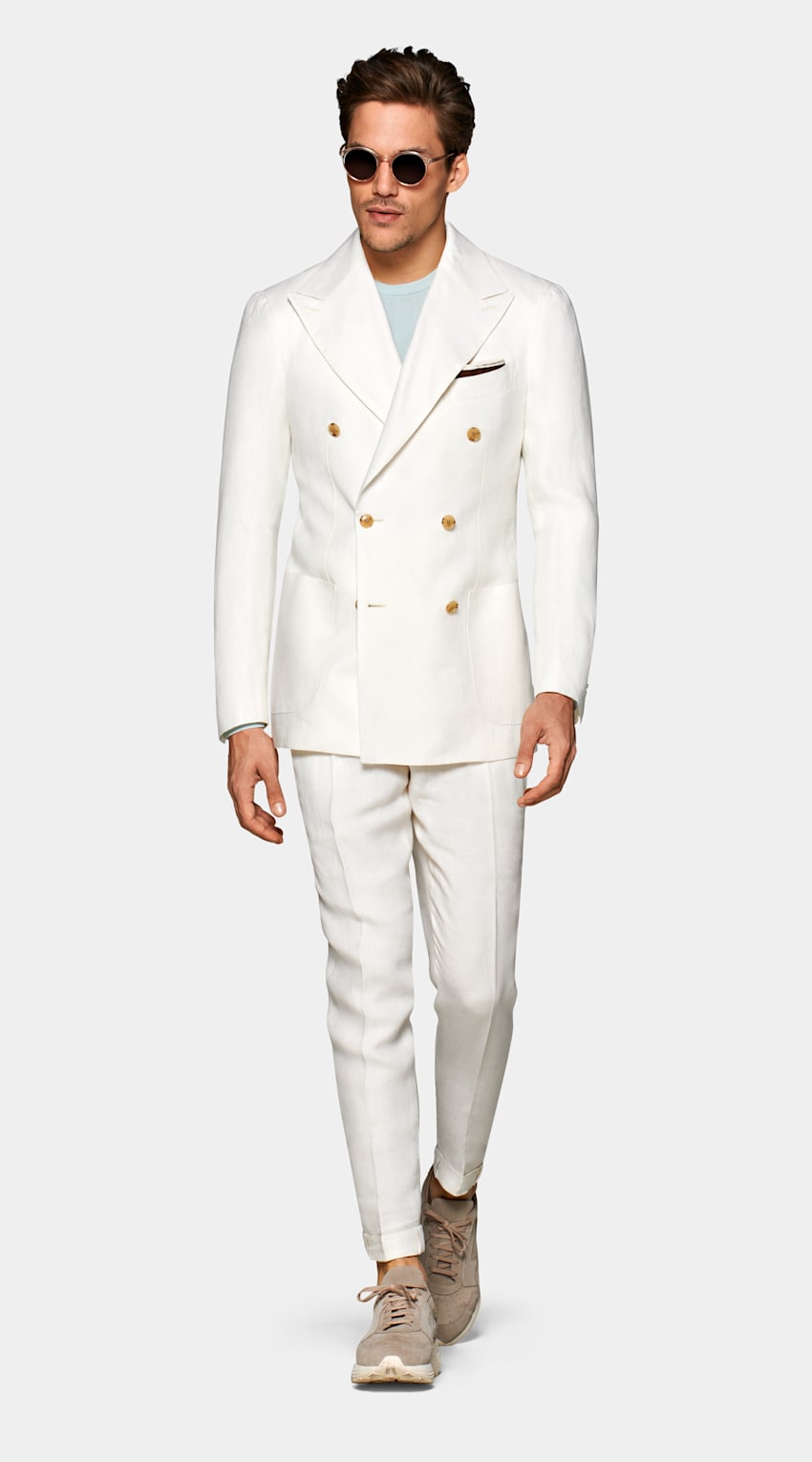 SUITSUPPLY  by Solbiati, Italy Off White Havana Suit