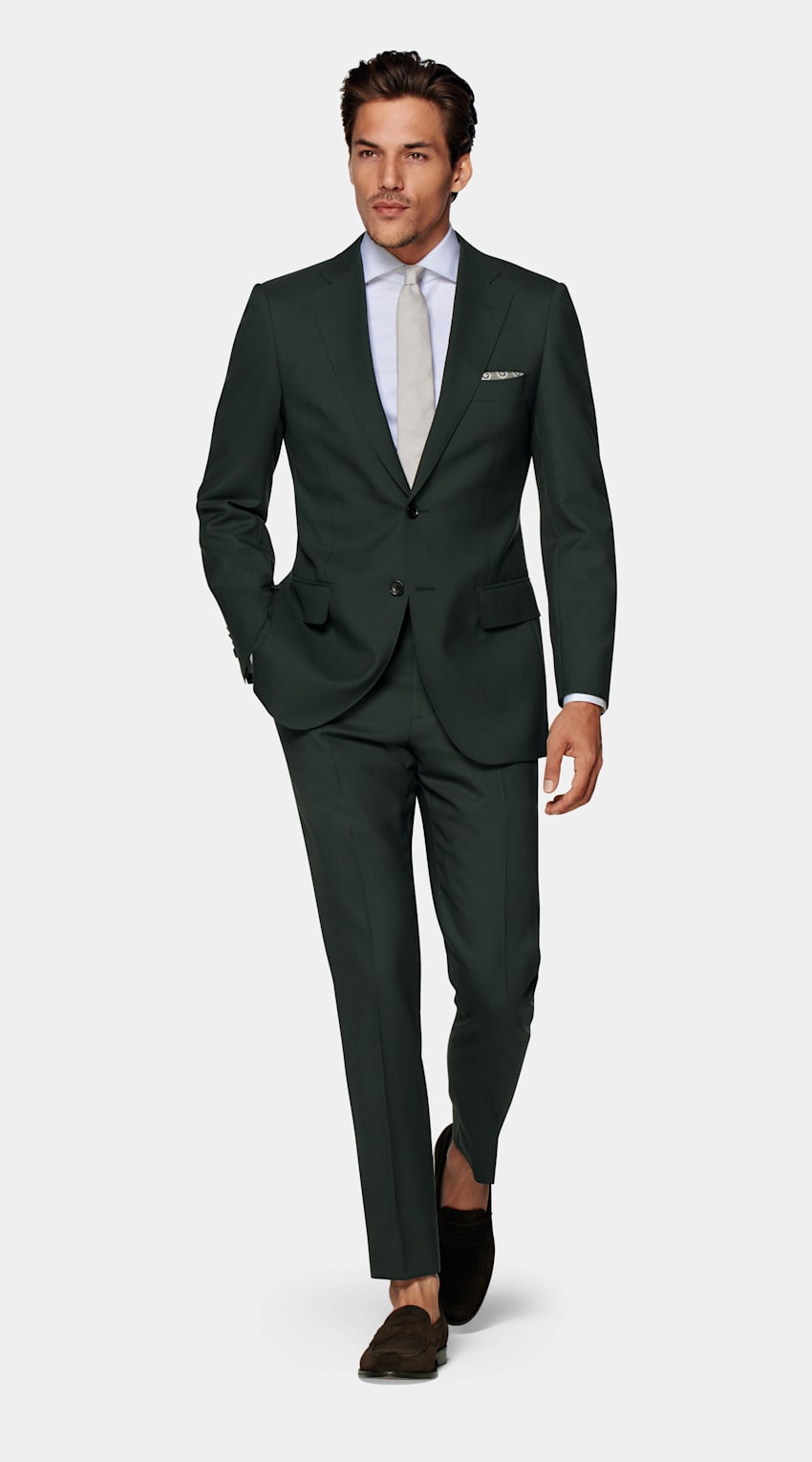 Dark Green Venice Suit Stitch Tie | lupon.gov.ph