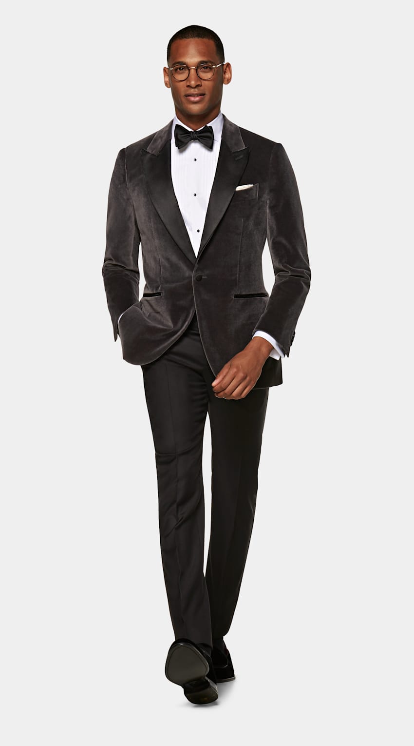 Black Brescia Tuxedo Trousers | Pure Wool S110's | Suitsupply Online Store