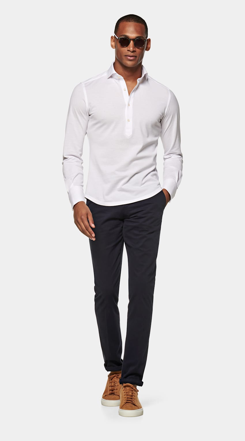 Navy Porto Chino | Stretch Cotton 