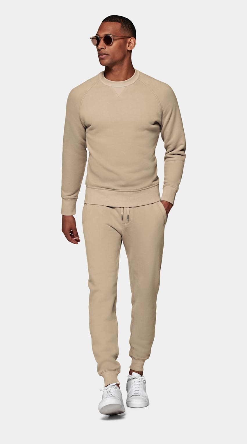 SUITSUPPLY Pure Cotton Light Brown Casual Set
