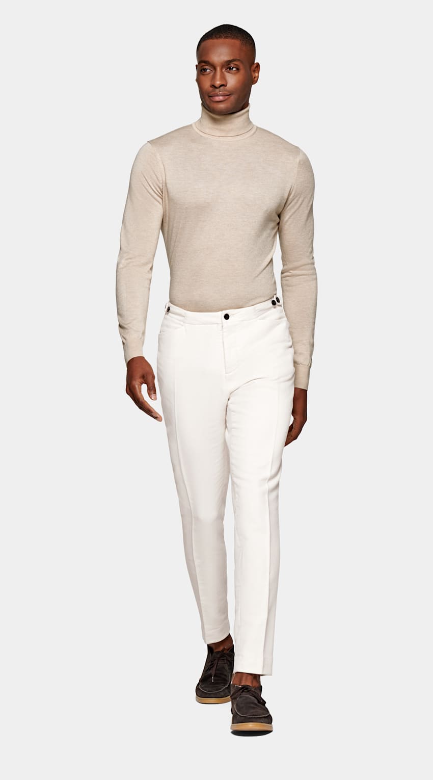 Light Brown Turtleneck | Pure Merino 