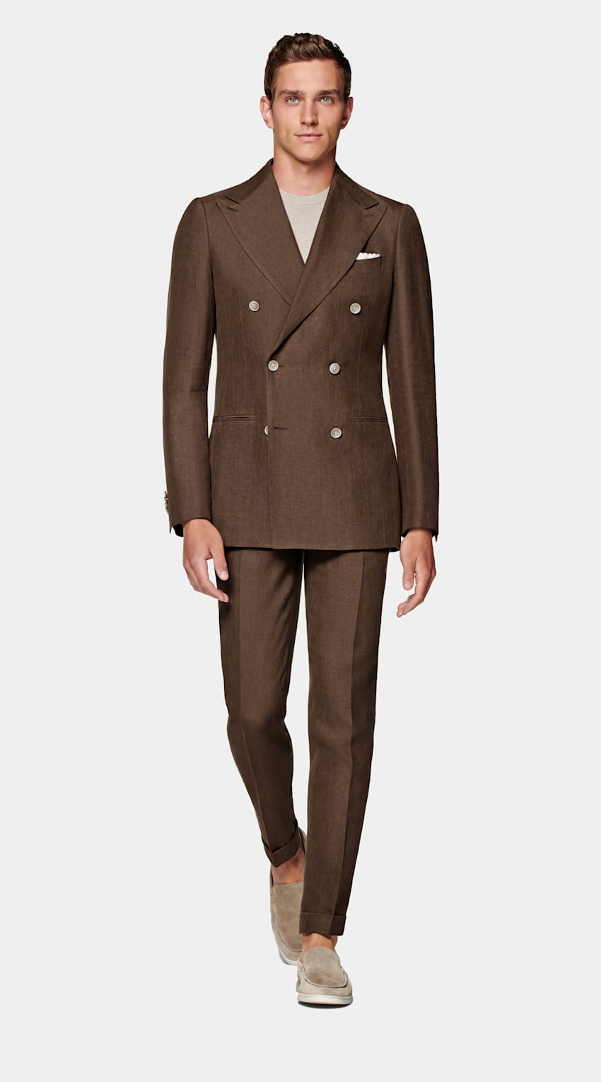 Dark Brown Custom Made Suit