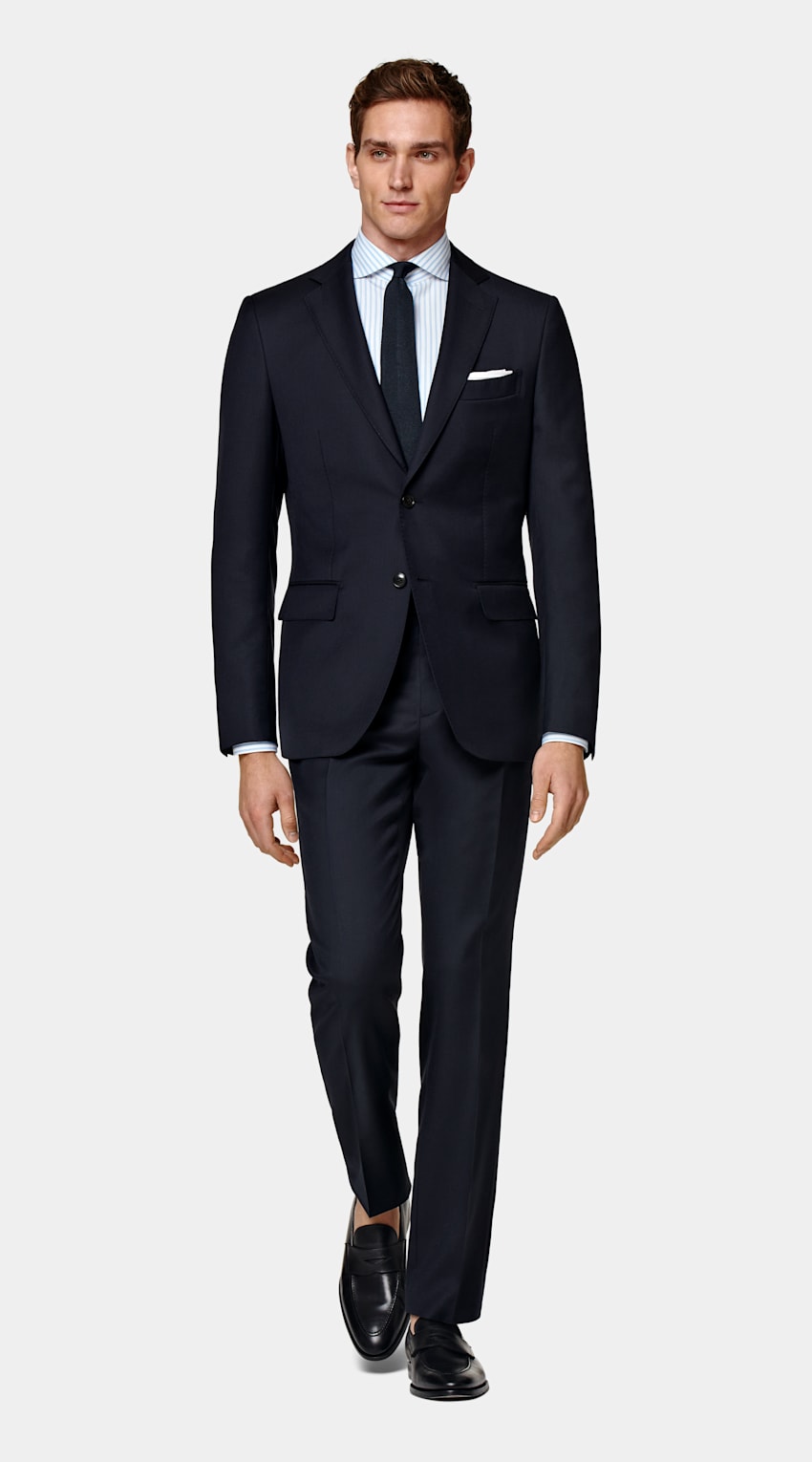 SUITSUPPLY Pure Wool by Reda, Italy Navy Perennial Napoli Suit