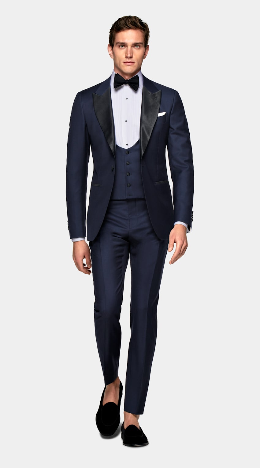 Mid Blue Lazio Tuxedo Suit