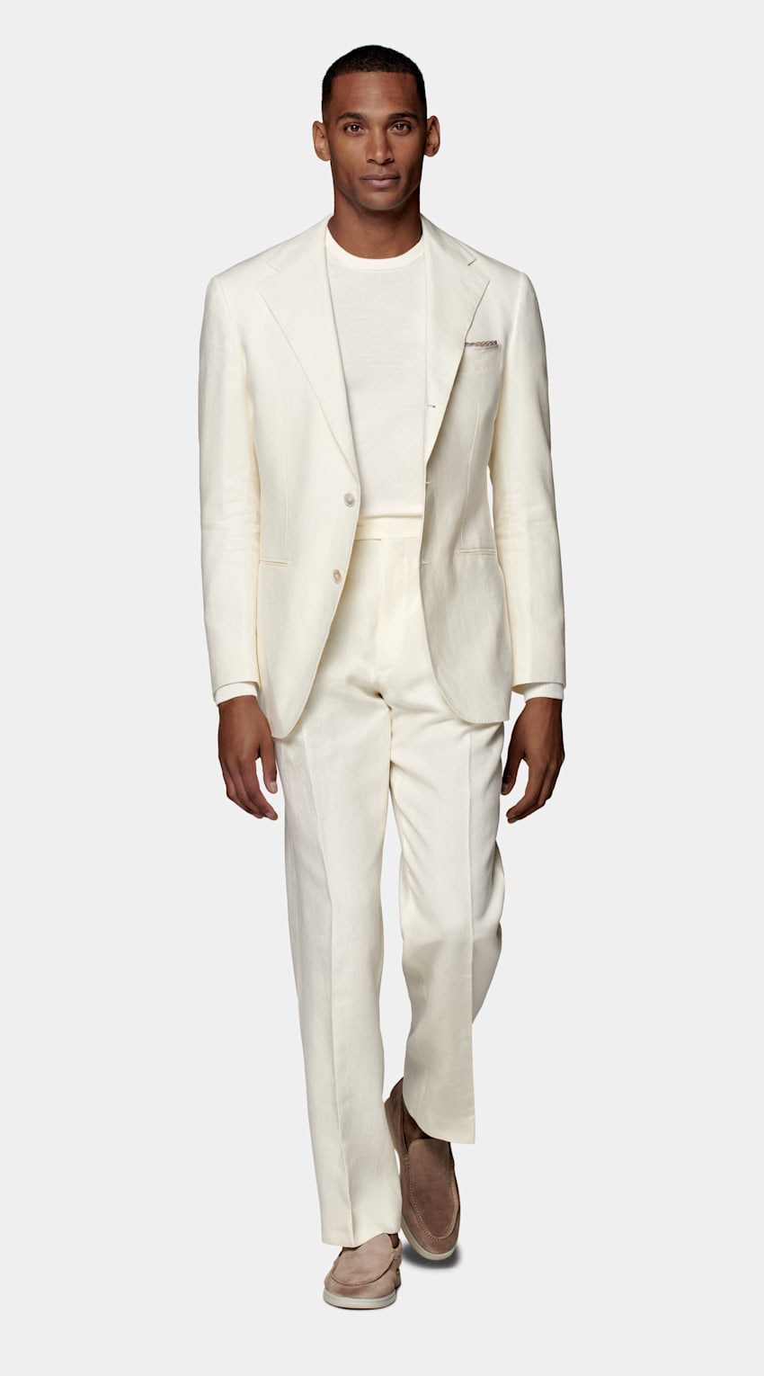 SUITSUPPLY Pure Linen by Baird McNutt, United Kingdom Off-White Roma Suit