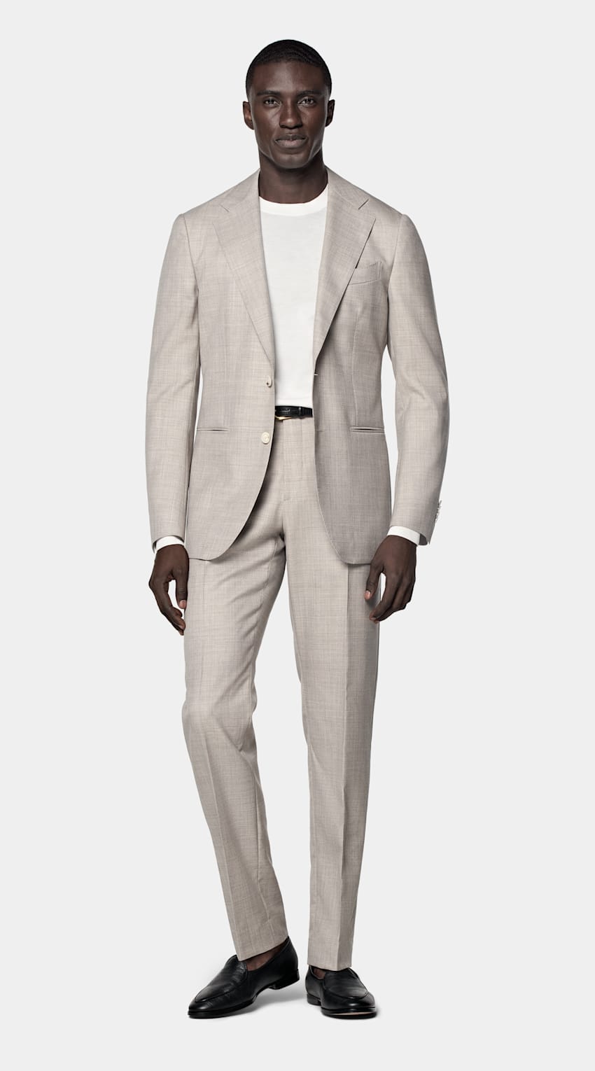 SUITSUPPLY All season Pura lana tropicale - Vitale Barberis Canonico, Italia Abito Havana Perennial marrone chiaro tailored fit