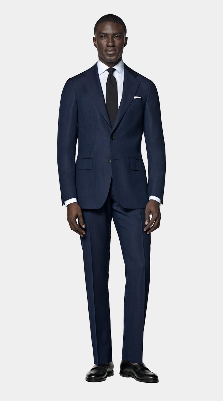 SUITSUPPLY All season Pura lana S110's - Reda, Italia Abito Havana Perennial blu navy tailored fit