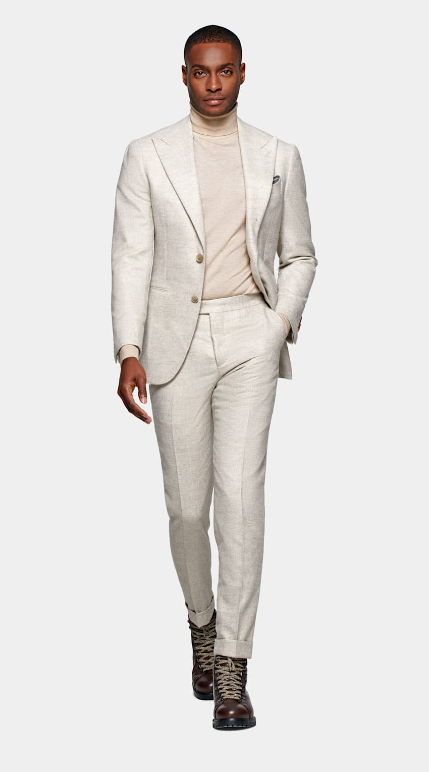 Off-White Custom Made Suit | Alpaca 