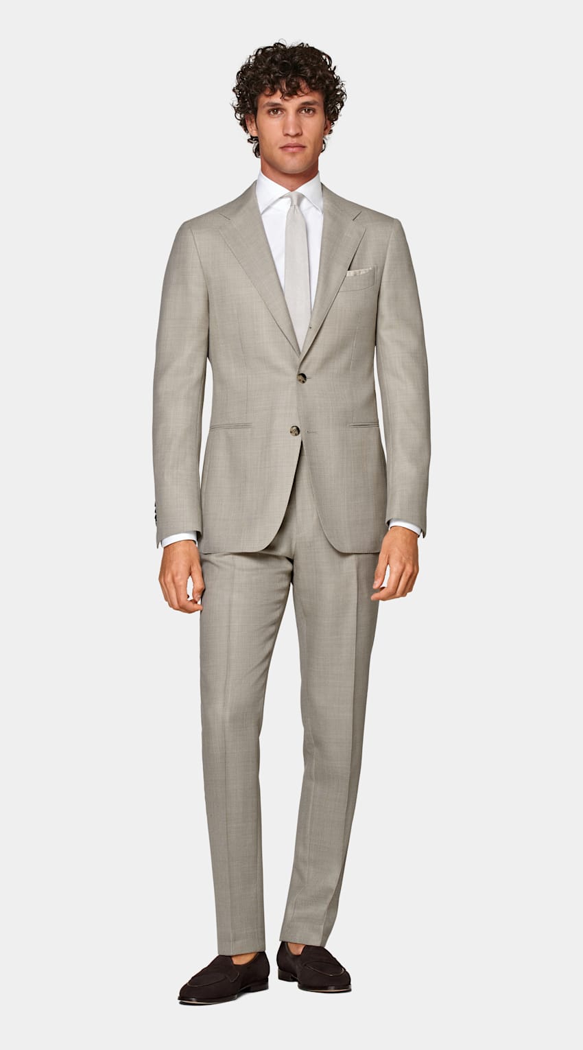 SUITSUPPLY Pure Wool by Vitale Barberis Canonico, Italy Sand Havana Suit