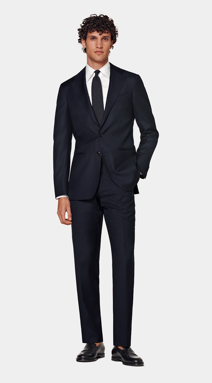 SUITSUPPLY Pure Wool by Reda, Italy Navy Perennial Havana Suit
