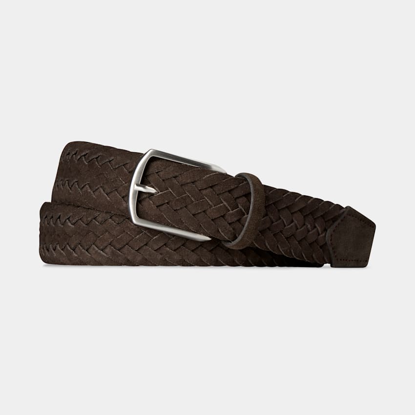 Brown Braided Belt