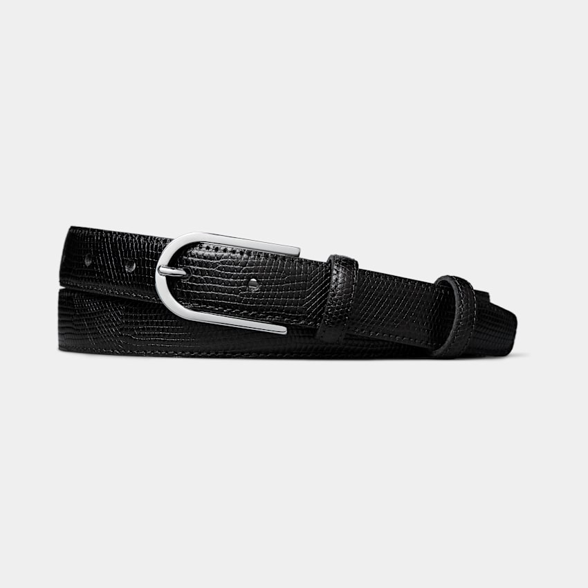 SUITSUPPLY Leather Black Belt