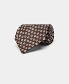 Brown Graphic Tie